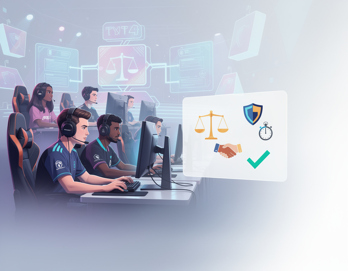 Ilustrasi ruleset fair play turnamen untuk turnamen game online tata4